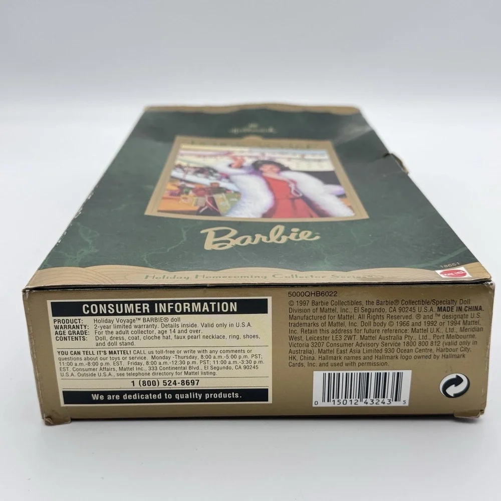 Special Edition 1997 Holiday Voyage Hallmark Barbie Doll 1920's Flapper 18651